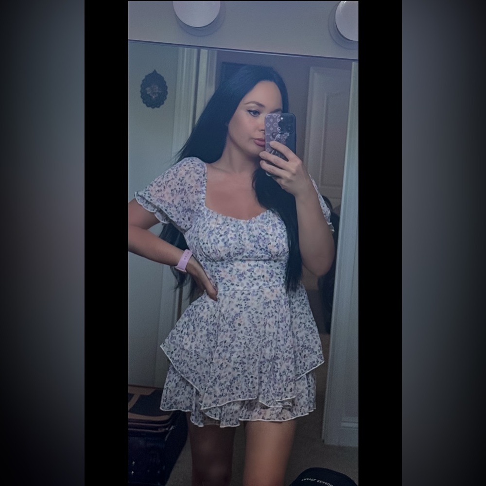 Floral romper dress size Small